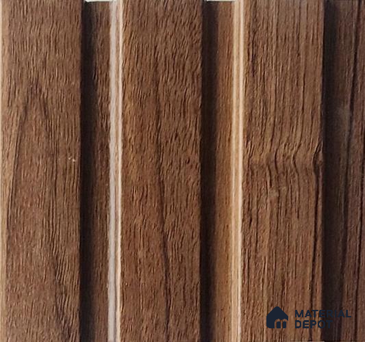 Brown Wooden Look Charcoal Louver/Panel 9.5 ft x 4.6 inch - 8 mm | Ideal for Feature Wall, Living Room, Bedroom, Home, TV Unit | PN 07060