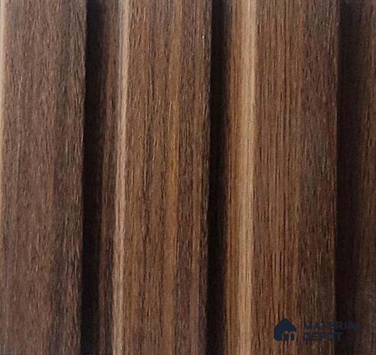 Brown Wooden Look Charcoal Louver/Panel 9.5 ft x 4.6 inch - 8 mm | Ideal for Feature Wall, Living Room, Bedroom, Home, TV Unit | PN 07062