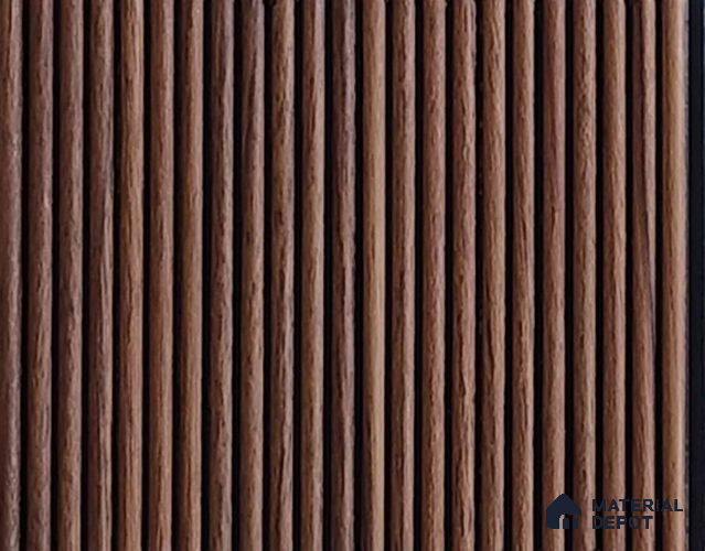 Brown Wooden Look Charcoal Louver/Panel 9.5 ft x 6 inch - 6 mm | Ideal for Feature Wall, Living Room, Bedroom, Home, TV Unit | PN 07133