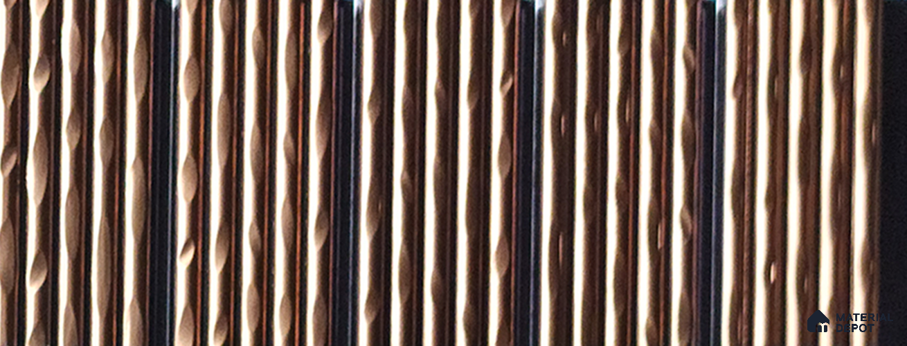 Brown Plain Colour Look Charcoal Louver/Panel 9.5 ft x 7.8 inch - 6 mm | Ideal for Feature Wall, Living Room, Bedroom, Home, TV Unit | PN 07030