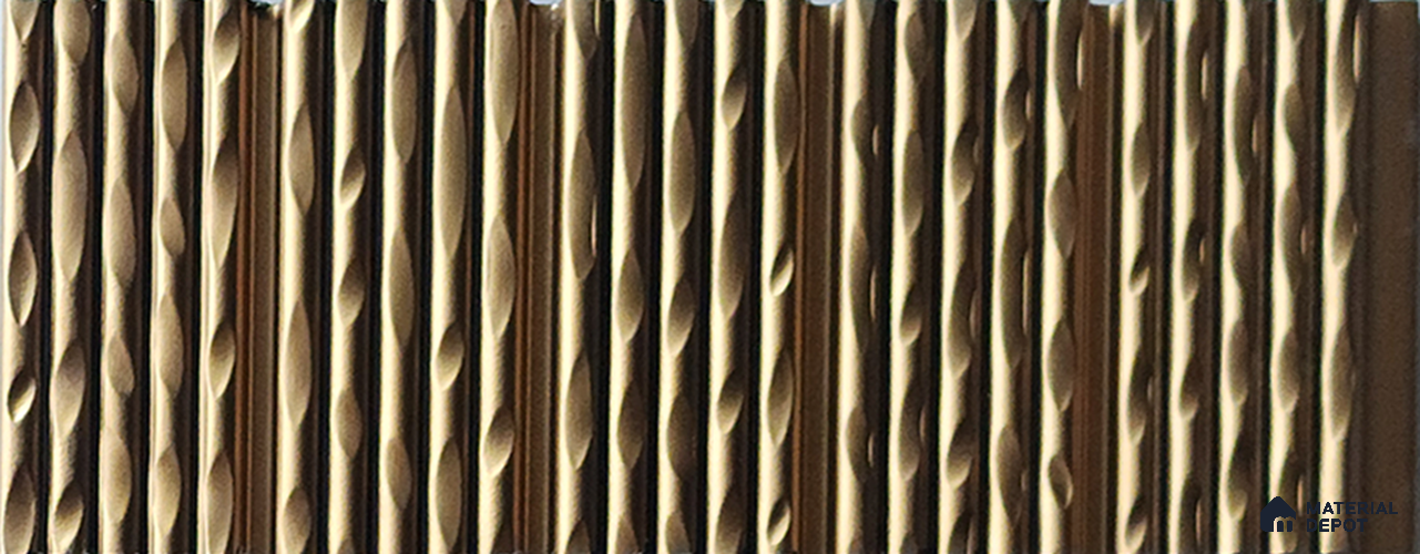 Brown Plain Colour Look Charcoal Louver/Panel 9.5 ft x 7.8 inch - 6 mm | Ideal for Feature Wall, Living Room, Bedroom, Home, TV Unit | PN 07032