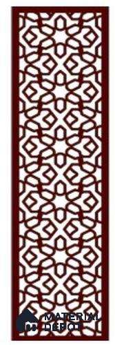 Duco Paintable Moroccan Jaali CNC Made MDF Panel 5.5 ft x 1.6 ft - 12 mm