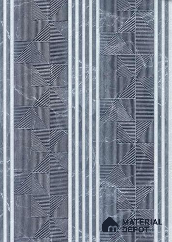 Grey Patterned Look PN 06505 8 ft x 1 ft Charcoal Panel/Louver - 6 mm