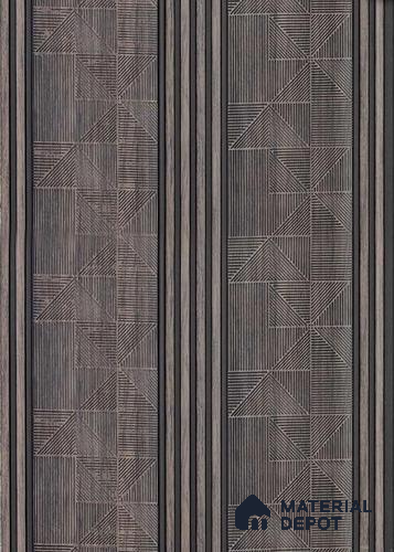 Brown Patterned Look PN 06507 8 ft x 1 ft Charcoal Panel/Louver - 6 mm