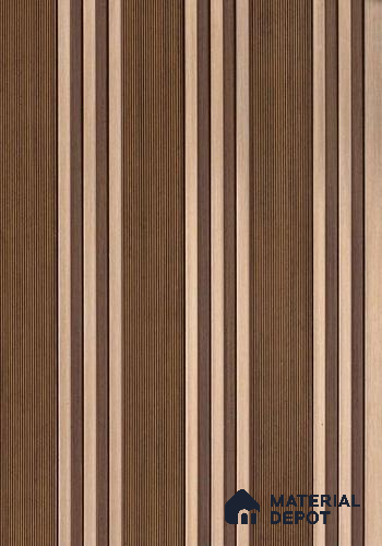 Brown Patterned Look PN 06516 8 ft x 1 ft Charcoal Panel/Louver - 6 mm
