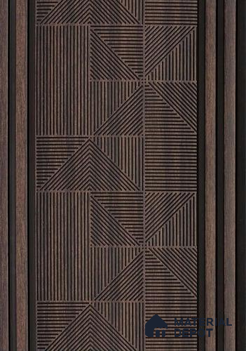 Brown Patterned Look PN 06529 8 ft x 1 ft Charcoal Panel/Louver - 6 mm