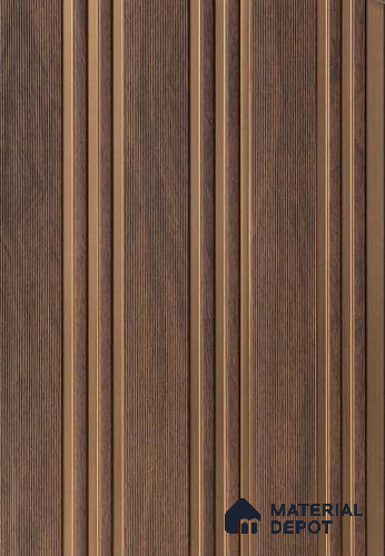 Brown Patterned Look PN 06532 8 ft x 1 ft Charcoal Panel/Louver - 6 mm