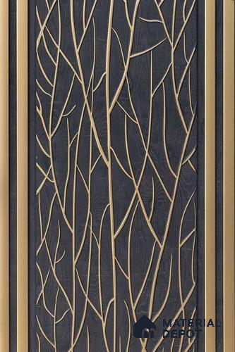 Brown Patterned Look PN 06533 8 ft x 1 ft Charcoal Panel/Louver - 6 mm