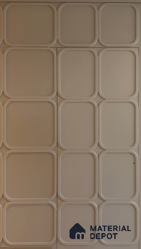Pattern Design Rectangle 8 ft x 4 ft Duco Paintable CNC Made HDHMR - 17 mm