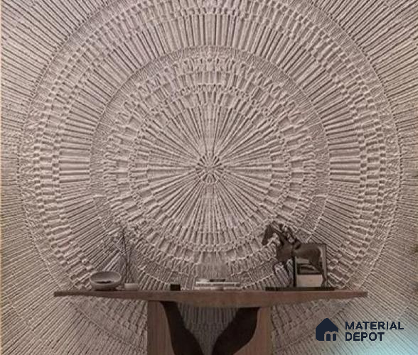 Duco Paintable Radiant Mandala 8 ft x 4 ft CNC Made HDHMR Panel - 25 mm