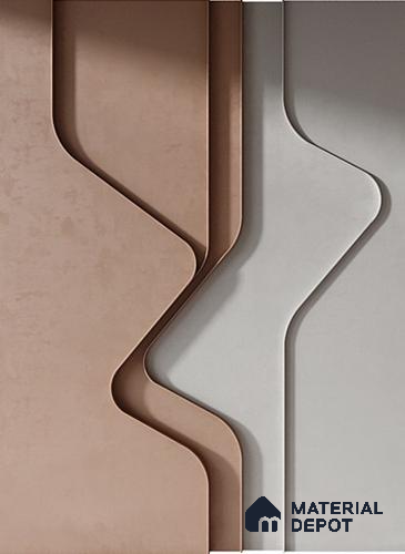 Duco Paintable Sculpted Harmony 3d Design CNC Made HDHMR Panel 8 ft x 4 ft - 25 mm