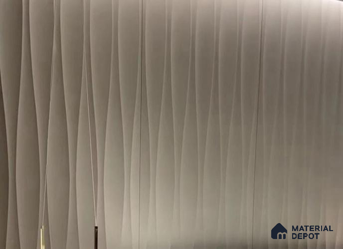 Duco Paintable Silk Wave Surface 8 ft x 4 ft CNC Made HDHMR - 17 mm