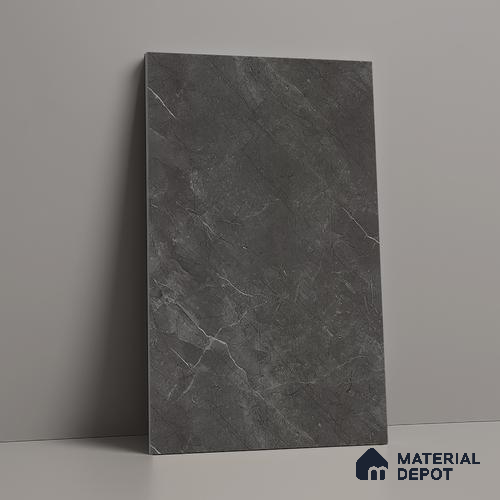 LM 01384 Iceland Dark Grey 8 ft x 4 ft Texture Finish Decorative Laminate - 1 mm  | Suitable for TV Unit, Wardrobe, Kitchen Cabinets
