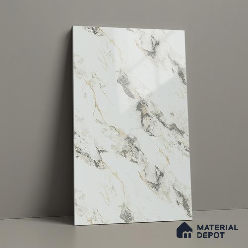 LM 01437 Carve Craft 8 ft x 4 ft High Gloss Finish Decorative Laminate - 1 mm | Suitable for TV Unit, Wardrobe, Kitchen Cabinets