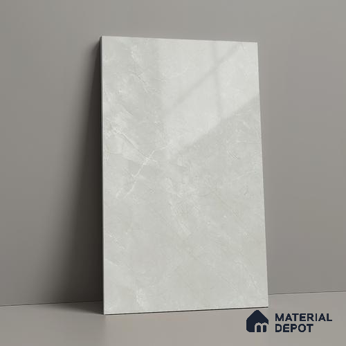 LM 01465 Iceland Grey 8 ft x 4 ft High Gloss Finish Decorative Laminate - 1 mm | Suitable for TV Unit, Wardrobe, Kitchen Cabinets