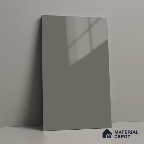 LM 01526 Mud Ash 8 ft x 4 ft High Gloss Finish Decorative Laminate - 1 mm  | Suitable for Living Room, Kitchen, Office