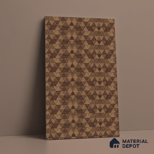 Digital Look LM 19374 Delta Blocks 8 ft x 4 ft Matte Finish Decorative Laminate - 1 mm | Suitable for TV Unit, Wardrobe, Kitchen Cabinets