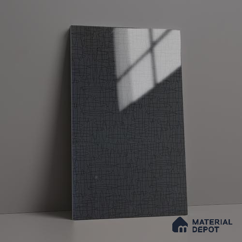 Patterned Look LM 19392 Alphaa Waves 8 ft x 4 ft Glossy Finish Decorative Laminate - 1 mm | Suitable for Bedroom, TV Unit, Wardrobe