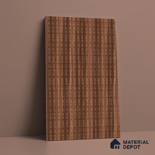 Patterened Look LM 21118 Castano Rich Cube Texture Finish 8 ft x 4 ft Decorative Laminate - 1 mm | Suitable for Bedroom, TV Unit, Wardrobe