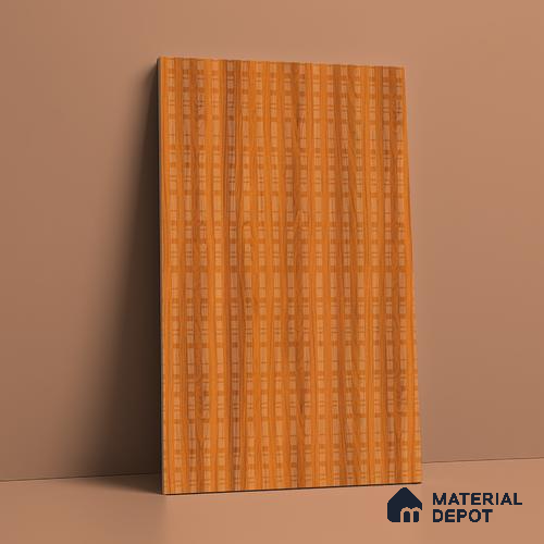 Patterned Look LM 21119 B Classic Timber Cube Texture Finish 8 ft x 4 ft Decorative Laminate - 1 mm | Suitable for Bedroom, TV Unit, Wardrobe