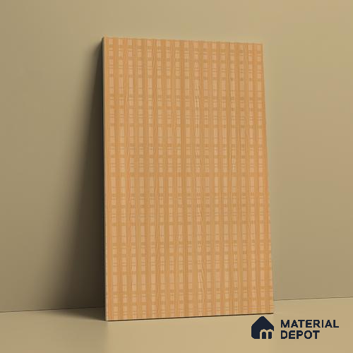 Patterned Look LM 21129 B Honey Wood Cube Texture Finish 8 ft x 4 ft Decorative Laminate - 1 mm | Suitable for Bedroom, TV Unit, Wardrobe