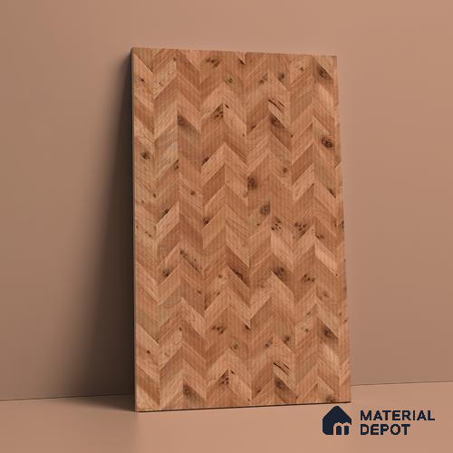 Pattern Fluted Look LM 21130 B Wanut Weave Fine Texture Finish 8 ft x 4 ft Decorative Laminate - 1 mm | Suitable for TV Unit, Wardrobe, Kitchen Cabinets