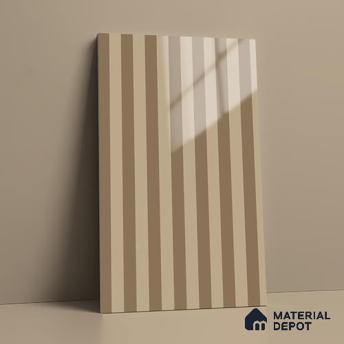 GA 4143 8 ft x 4 ft Stripe Matte Finish 6H Antiscratch Acrylic Laminate - 1.5 mm | Suitable for Living Room, Kitchen, Office