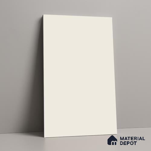 Soft Cream Solid Colors Look LM 21802 8 ft x 4 ft Matte Finish 6H Anti Scratch Acrylic Laminate - 1.5 mm | Suitable for Living Room, Kitchen, Office