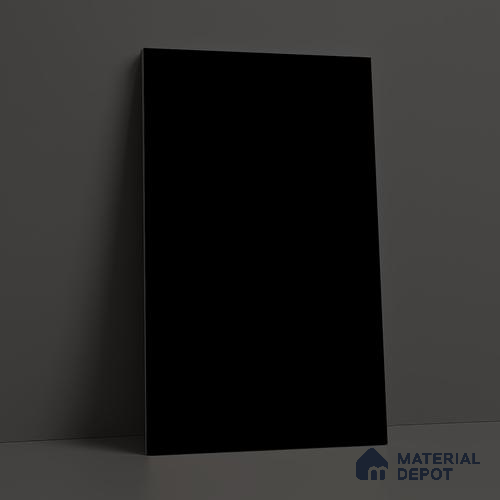 Pure Black Solid Colors Look LM 21804 8 ft x 4 ft Matte Finish 6H Anti Scratch Acrylic Laminate - 1.5 mm | Suitable for Living Room, Kitchen, Office