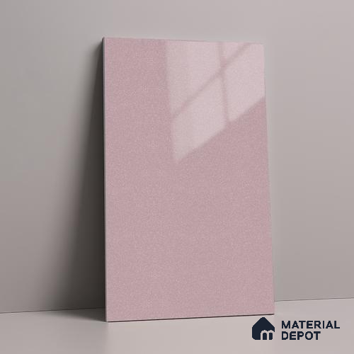 Pink Sparkle Look LM 23331 Baby Orchid 8 ft x 4 ft High Gloss Finish 6H Anti Scratch Acrylic Laminate - 1.5 mm | Suitable for Kitchen Cabinet, TV Unit, Wardrobe