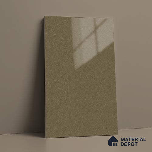 Brown Sparkle Look LM 23333 Natural Tan 8 ft x 4 ft High Gloss Finish 6H Anti Scratch Acrylic Laminate - 1.5 mm | Suitable for Kitchen Cabinet, TV Unit, Wardrobe