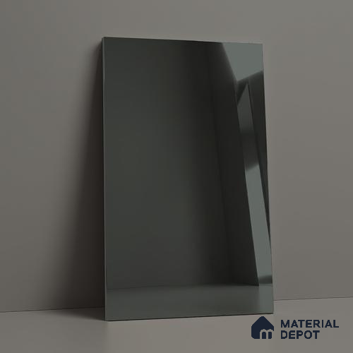 Grey Mirror Look LM 23366 Grey 8 ft x 4 ft High Gloss Finish 6H Anti Scratch Acrylic Laminate - 1.5 mm | Suitable for Kitchen Cabinet, TV Unit, Wardrobe