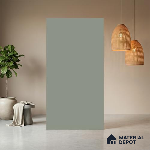 Light Grey Fluted Solid Color LM 23719 8 ft x 4 ft Matte Finish Decorative Laminate - 1 mm | Suitable for TV Unit,Wardrobe, Kitchen Cabinets