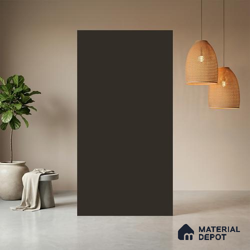 Charcoal Black Solid Colors Look LM 23727 8 ft x 4 ft Matte Finish Decorative Laminate - 1 mm | Suitable for Living Room, Kitchen, Office