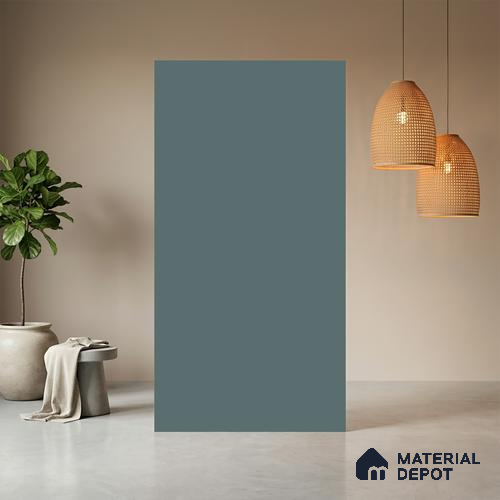 Sky Blue Solid Colors Look LM 23729 8 ft x 4 ft Matte Finish Decorative Laminate - 1 mm | Suitable for Living Room, Kitchen, Office
