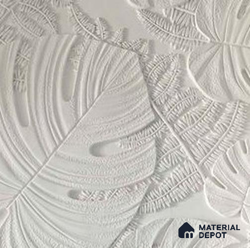 Duco Paintable Tropical Leaf 8 ft x 4 ft CNC Made HDHMR Panel - 25 mm