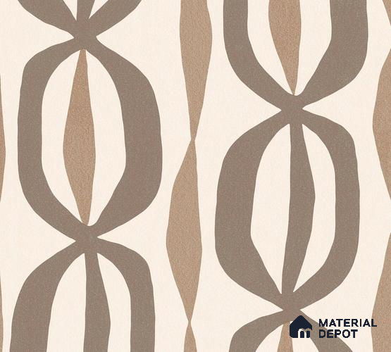 Brown | 10 Meter x 21 Inch  Patterned Look Wallpaper - 57 Sq. Ft.