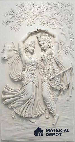 Vrindavan Harmony Duco Paintable 8 ft x 4 ft CNC Made HDHMR Panel - 50 mm