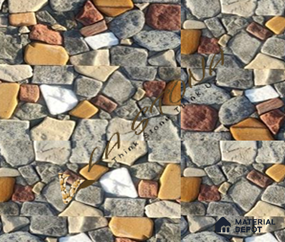 WL 00184 Cortica Gold 457 x 203 mm Natural Stone Wall Cladding | Stone is a Natural Product, Please Expect Variation in Shades