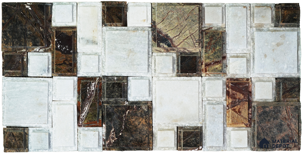 WL 00105 Mistic Crema 300 x 300 mm Natural Stone Wall Cladding |  Stone is a Natural Product, Please Expect Variation in Shades