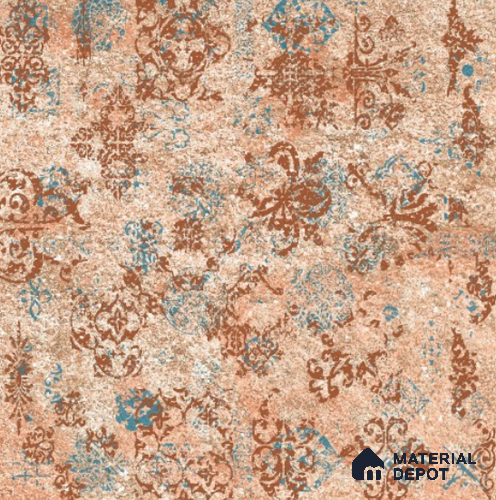 Moroccan Floor & Wall Tile TL 11720 | 8 in x 8 in Vitrified Metallic Glue Matte Tile - 9 mm