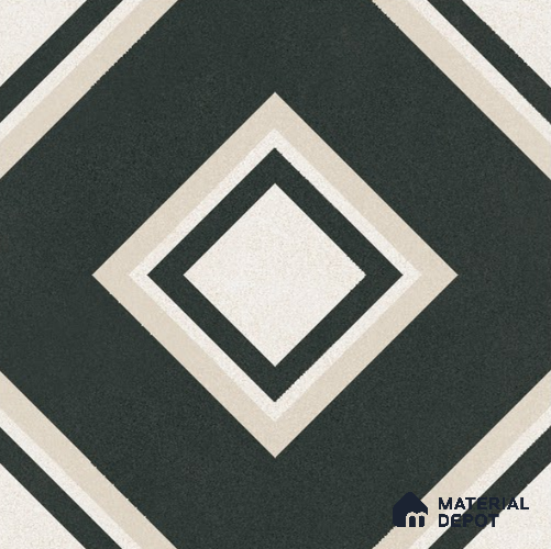 Moroccan Floor & Wall Tile TL 11725 B | 8 in x 8 in Vitrified Matte Tile - 9 mm