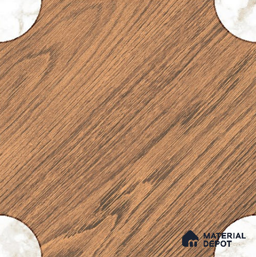 Moroccan Floor & Wall Tile TL 11727 | 8 in x 8 in Vitrified Matte Tile - 9 mm
