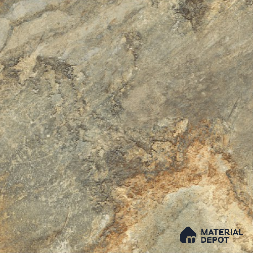 Stone Floor & Wall Tile TL 11719 | 8 in x 8 in Vitrified Metallic Glue Matte Tile - 9 mm