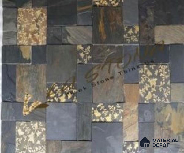 WL 00177 Regal Gold 300x300 mm Natural Stone Wall Cladding |  Stone is a Natural Product, Please Expect Variation in Shades