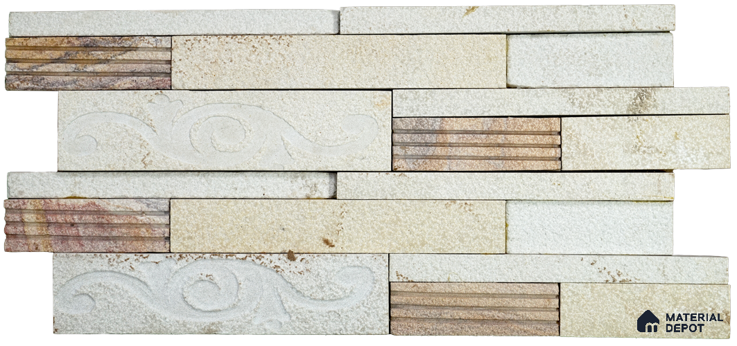 WL 00130 Silver Eye 600 x 150 mm Natural Stone Wall Cladding