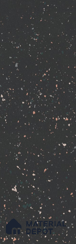 Terrazzo Large Format Slab TL 12561 Pallazio Nero 8 ft x 2.62 ft White Fullbody Glossy Finish - 15 mm | Suitable for Counter Top, Table Top & Window Frame
