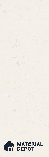 Terrazzo Large Format Slab TL 12216 Pallazio Pearl 8 ft x 2.62 ft White Fullbody Matte Finish - 15 mm | Suitable for Counter Top, Table Top & Window Frame
