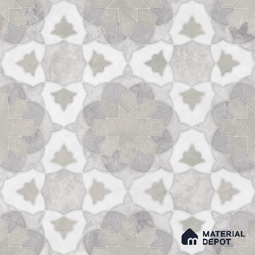 Moroccan Wall & Floor Tile TL 11806 | 2 ft x 2 ft Vitrified Sinker Finish Tile - 9 mm