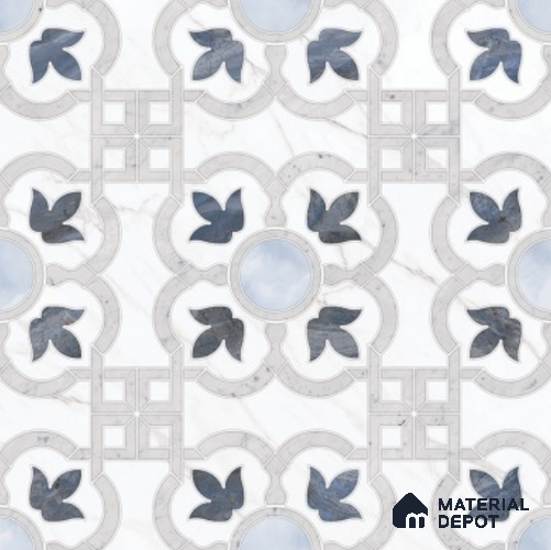 Moroccan Wall & Floor Tile TL 11802 | 2 ft x 2 ft Vitrified Sinker Finish Tile - 9 mm